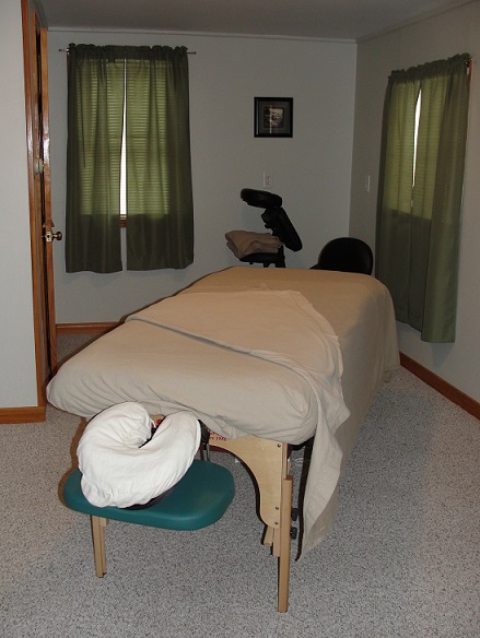 Massage treatment room